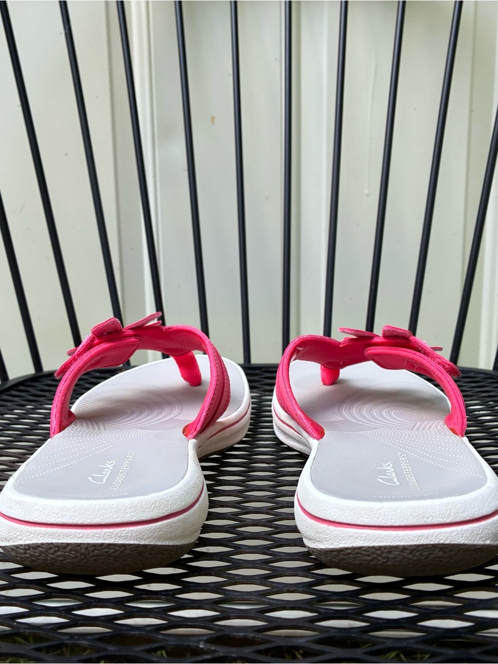 Clarks CloudSteppers Brinkley Flora Pink Sandals Sz 9 Slippers - Picture 5 of 15